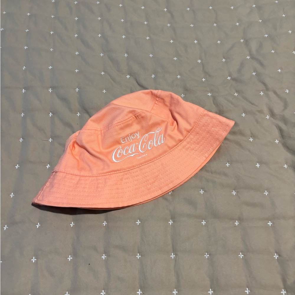 Coca Cola Peach Bucket Hat